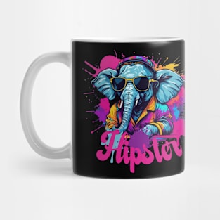 Hipster Elephant Mug